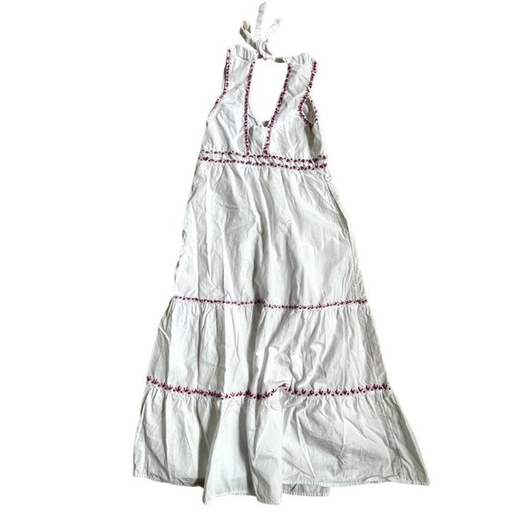 Anthropologie Akemi + Kin White Halter Midi Dress 0 - Picture 3 of 12